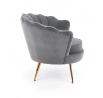 Kreslo AMORINITO, sivá/zlatá