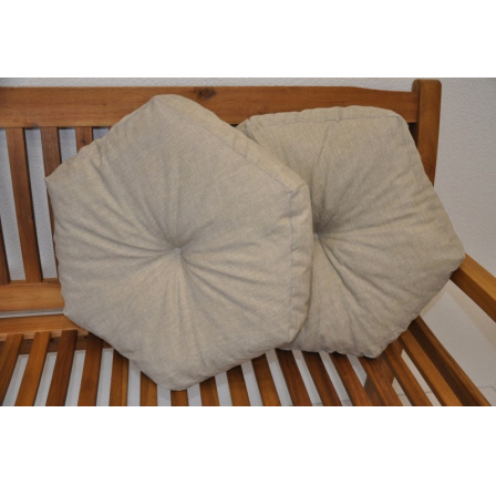 Vankúš hviezda tmavobéžový set 2 kusy