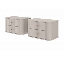 Sada závesných nočných stolíkov Vesper, kašmír / zlaté úchyty