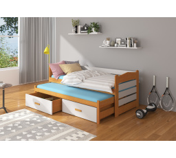 Dvojlôžko s matracmi TIARRO 180x80 Alder+Gray