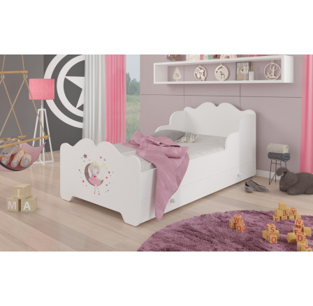 Posteľ s matracom a zásuvkou XIMENA SLEEPING PRINCESS 140x70 Biela Posteľ s matracom a zásuvkou XIMENA SLEEPING PRINCESS 140x70 Biela