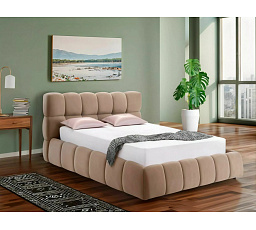 POSTEĽ PARMA VELVET 140x200 FARBA C. BEŽ BLUVEL 40