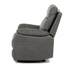 Polohovací křeslo, šedá, látka vintage, TV-4092 GREY3
