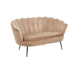 Sofa SF1-FXJG zamatová cappuccino, nohy čierne