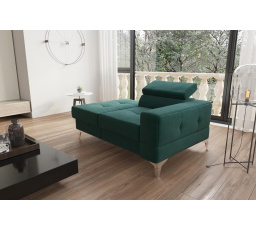 Sofa leňoška TOSCANIA 135 cm - zelená, ľavá strana