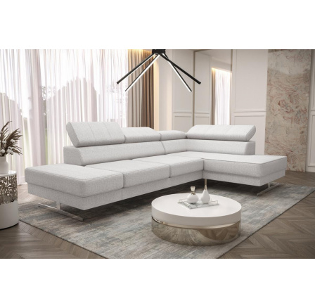 Rohová sedacia súprava EMPORIO MINI 300x180 - sivá, pravá