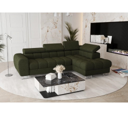 Rohová sedacia súprava ASPEN MINI 260x170 cm - zelená, pravá