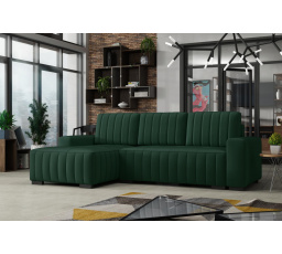 Rohová sedacia súprava Hakim L - manila35/tmavozelená