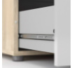 Komoda PEDRO 505, Dub/Biely lesk