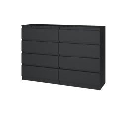 Komoda MALVÍNA M8 140, Čierna