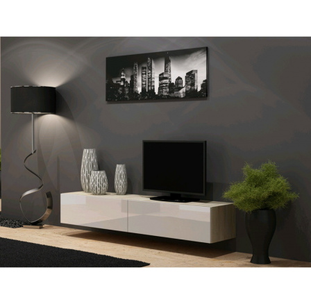 TV komoda VIGO 180 - sonoma-biela