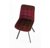 Jedálenská stolička K332 VELVET, Bordó Bluvel 59/Čierna