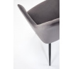 Jedálenská stolička K558, Sivá/Čierna