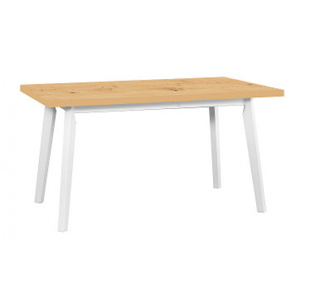 OSTENA 5 (OSLO 5) jedálenský stôl - laminátová doska Dub artisan/ biele drevené nohy - kolekcia "DRE" (K150-Z)