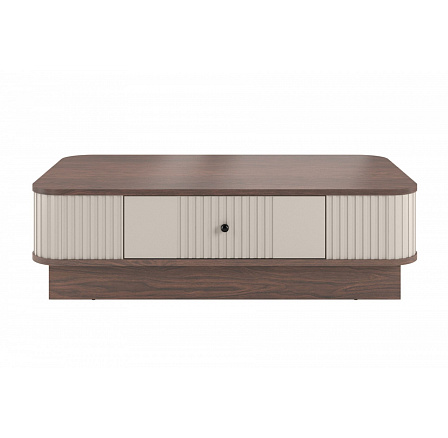 VESPER KONFERENČNÝ STÔL 103 1SZ - kašmírové MDF / orech / čierne úchyty / sokel VESPER KONFERENČNÝ STÔL 103 1SZ - kašmírové MDF / orech / čierne úchyty / sokel