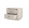 2 x VESPER NOČNÝ STOLÍK 56 2SZ - kašmír mdf / kašmír / zlaté úchyty / sokel
