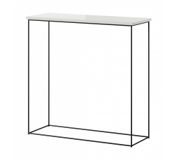 Konzola Milan Čierna+Biely Lesk