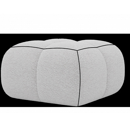 Čalúnený puf Covio, svetlosivý zamat Modullo 03 85x52 Čalúnený puf Covio, svetlosivý zamat Modullo 03 85x52