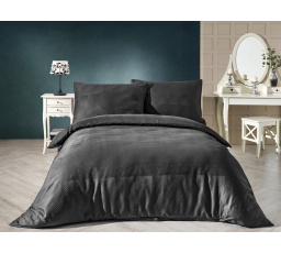 Saténová obliečka na vankúš Bodky v štvorcoch 40x40