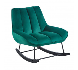 Hojdacie kreslo velvet zelené FR5-FXJG