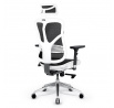 Ergonomické kancelárske herné kreslo Basic, bielo-čierne
