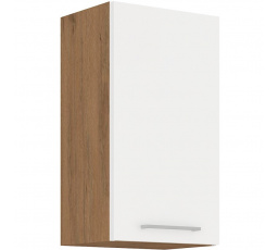 Kuchynská horná skrinka VEGA 45G72-1F, Dub lancelot/Biely lesk