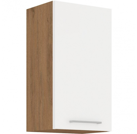 Kuchynská horná skrinka VEGA 45G72-1F, Dub lancelot/Biely lesk