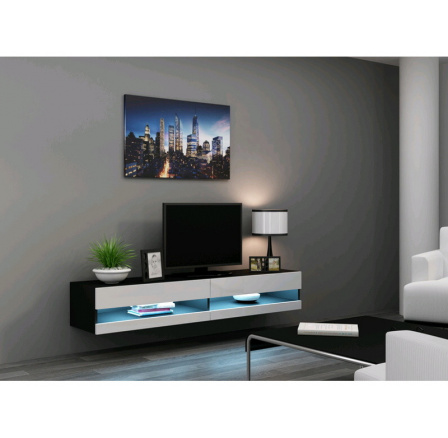TV komoda VIGO NEW 180 - čiernobiela TV komoda VIGO NEW 180 - čiernobiela