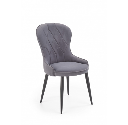 Jedálenská stolička K366, sivý zamat