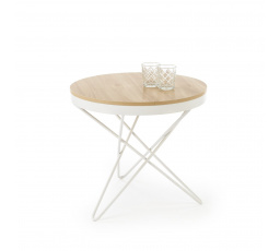 Konferenčný stôl LEILA, prírodná / biela