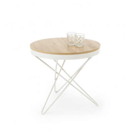 Konferenčný stôl LEILA, prírodná / biela