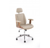 Kancelárske kreslo TIMBER, Orech/Béžová