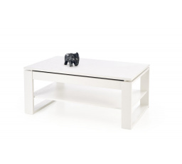 Konferenčný stolík so zdvíhacou doskou BETTY, Biela
