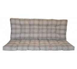 Poduška na záhradnú hojdačku 180 cm - látka Antik kocka