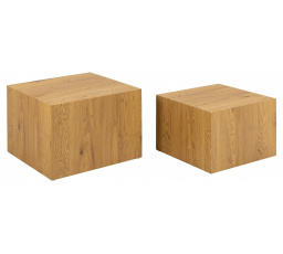 Sada 2 konferenčných stolíkov Dice dub