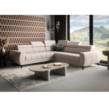 Rohová sedacia súprava PORTO MAX 255X255 cm - pravá, béžová