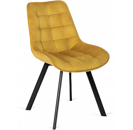 Stolička RICK Horčicová Zamatová
