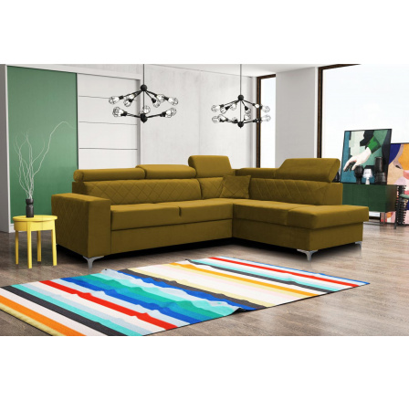Rohová sedacia súprava Silk P žltá Rohová sedacia súprava Silk P žltá