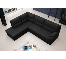 Rohová sedacia súprava Rambo L čierna