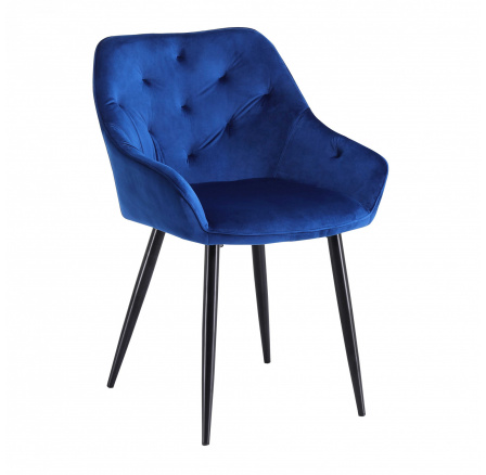 Jedálenská stolička K487, modrá/čierna