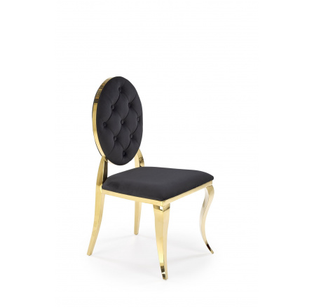Jedálenská stolička K556, čierna/zlatá
