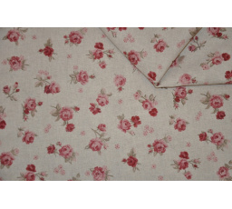Tkanina Mihra s motívom ruže - šírka 280 cm