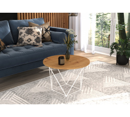 Konferenčný stolík LIAM Biela+Artisan