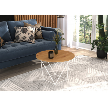 Konferenčný stolík LIAM Biela+Artisan