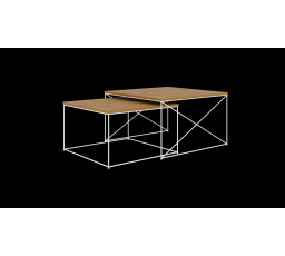 Stolík konferenčný 2v1 Licco Biely+Dub Lancelot