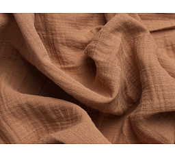 Francúzske mušelínové obliečky hnedé 240x220