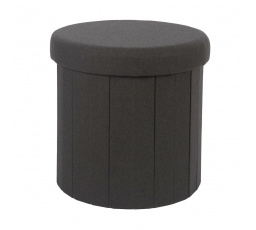 Pufa Olaf antracitová