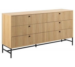 Komoda Albany 6 zásuviek dub prírodný