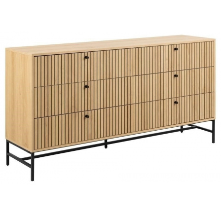 Komoda Albany 6 zásuviek dub prírodný