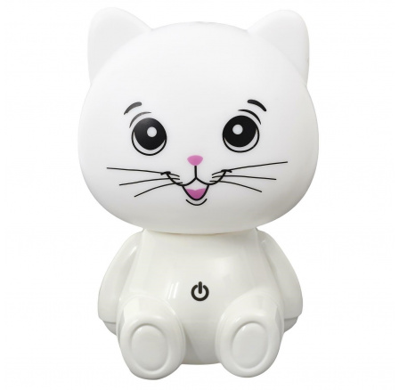 Nočná lampička Kot USB LED biela Nočná lampička Kot USB LED biela